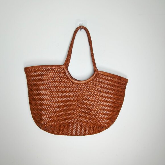 Dragon Diffusion Women's Nantucket Basket Bag in Tan - Picture 3 of 11